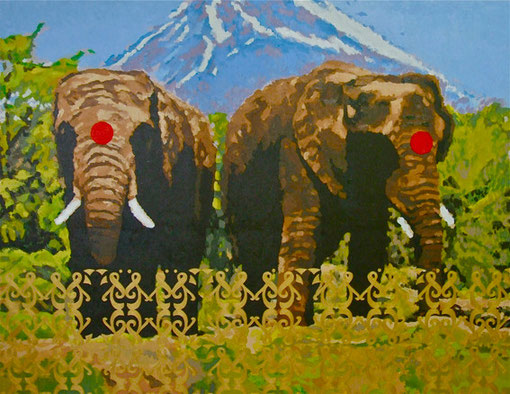 Fuji, 2012, 1129×1455mm, Oil on canvas