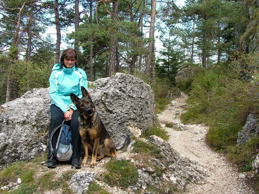 Kerstin und Bonny beim Wandern (U. Richter)