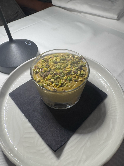 Eine süsse Süssigkeit (Pistazien-Tiramisu) schaffte es am Ende auch noch auf das Line-Up.