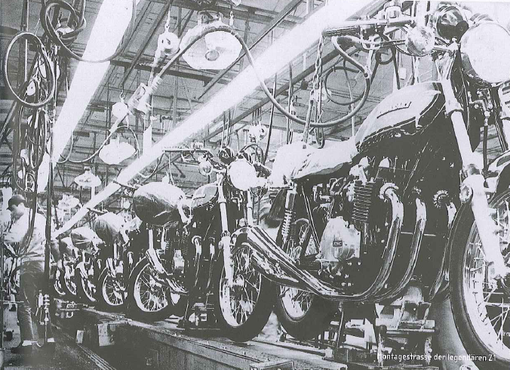 la chaine de montage des Z1 de l'usine d'Akashi