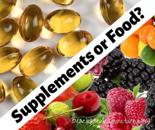 Supplements or Food? The great debate on the Beachside blog