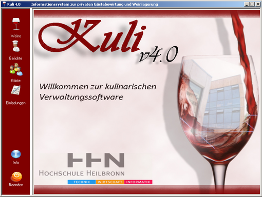 Kuli: Begrüßungsmaske