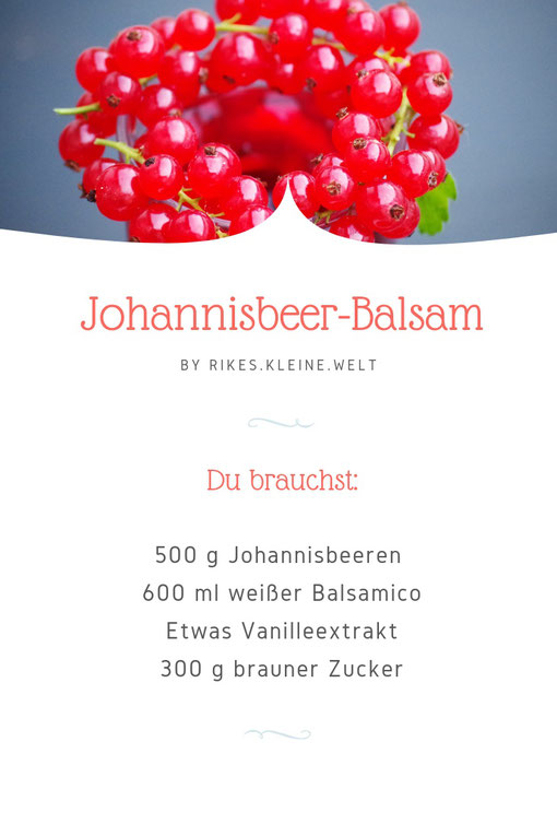 Johannisbeer-Balsam - rikes-kleine-welts Webseite!