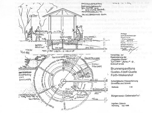 Auszug vom genehmigten Bauplan