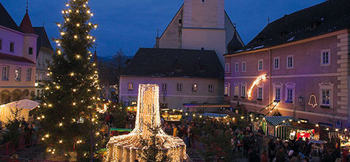 Foto: Adventmarkt am Greiner Stadtplatz
