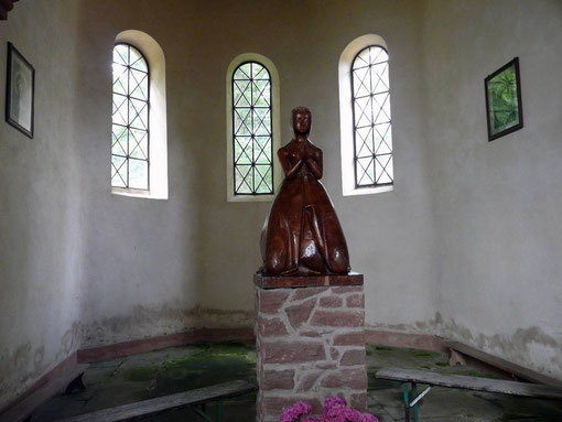 Mont Saint-Michel, Saverne, chapelle, statue