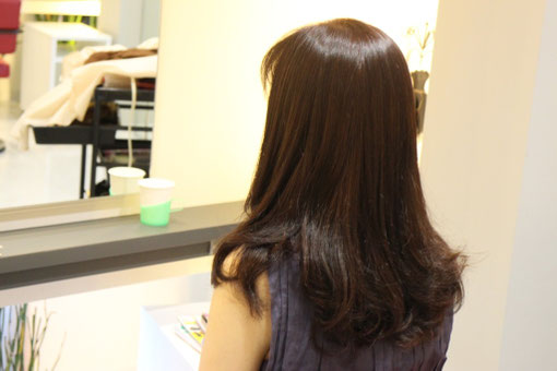 キュライヘアーで縮毛矯正