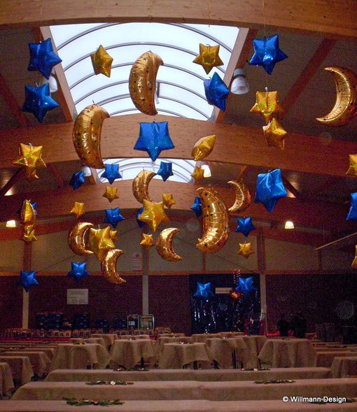 Sternenhimmel Festsaal Weihnachtsfeier