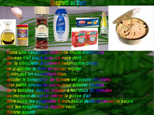 Spaghetti au thon