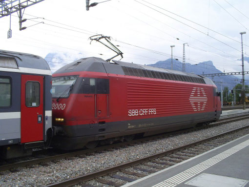 Sargans am 16. Juni 2008 mit dem EC 7