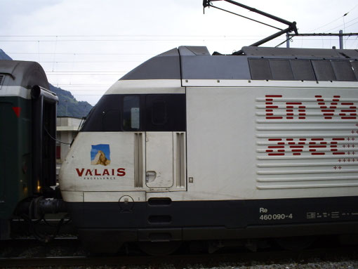 Sargans am 26. Juni 2008 mit dem IC 553