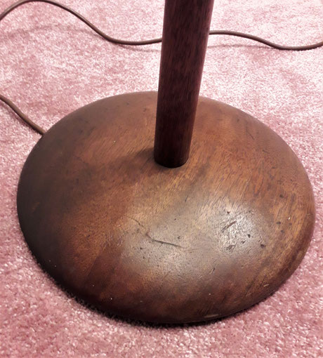 Swedish oak, Brass Floor Lamps by "Luxus Vittisjö", 1960