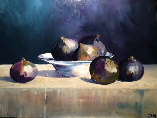 figues, huile sur toile 65X73, 2016