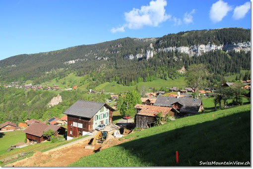 Sobald die Häuser stehen, wird uns allerdings ein Lift das Treppensteigen abnehmen.