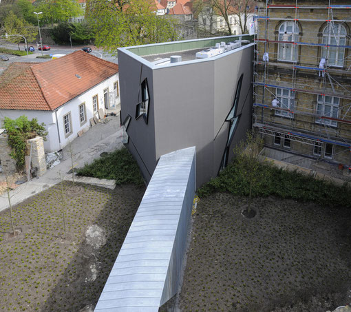 Felix-Nussbaum-Haus, Baustelle des neuen Anbaues von Daniel Libeskind