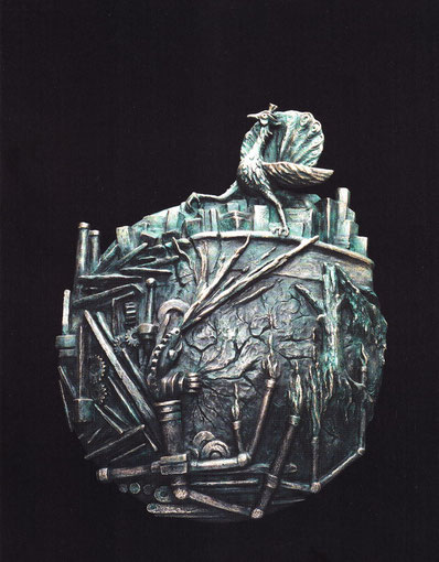 TANZ AUF DEM VULKAN 2002, Bronze, Höhe 73 cm