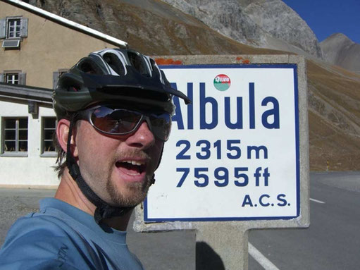 Bild:David Brandenberger,Velofahrt zum Albulapass.