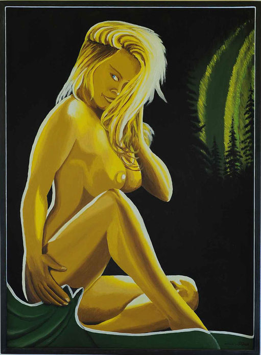 Ölbild: Aurorakt gemalt von David Brandenberger