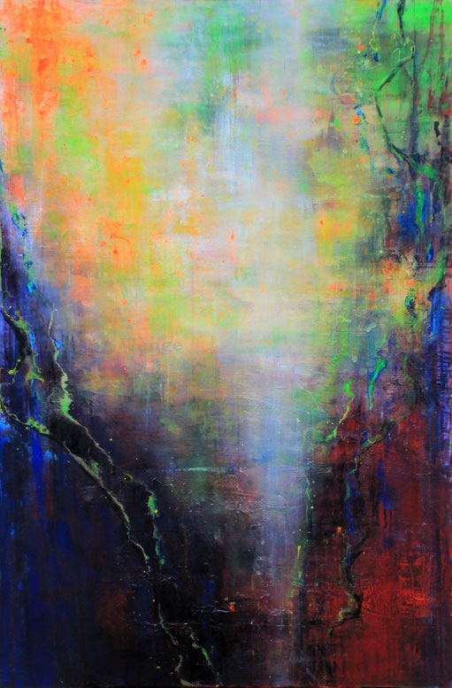 Der Krater - Acryl auf Leinwand - 80x120 cm - 2021 (in Privatbesitz)