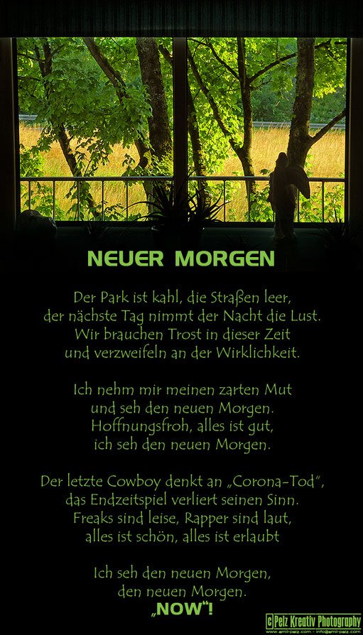 Exponattitel: Neuer Morgen - Exponatgrößen: 40 x 70 - Art: fineART & Poem - © by Pelz Kreativ 2020