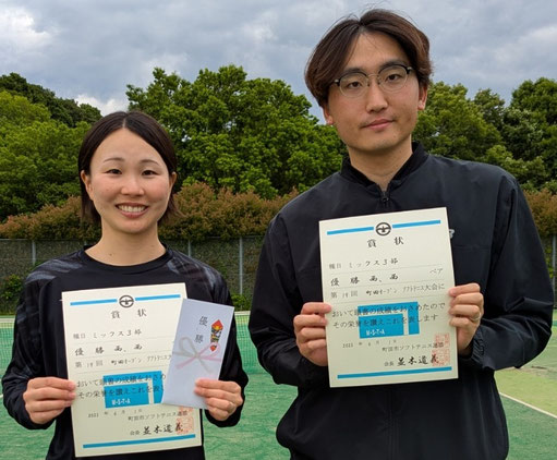 ｢ミックス3部｣優勝：西･西ペア (fight10)