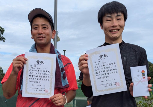 ｢一般男子の部｣優勝：増山･鈴木ペア (キール)