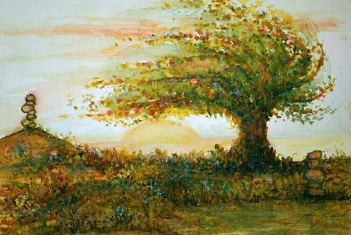 acuarela - 45 x 32,5 cm