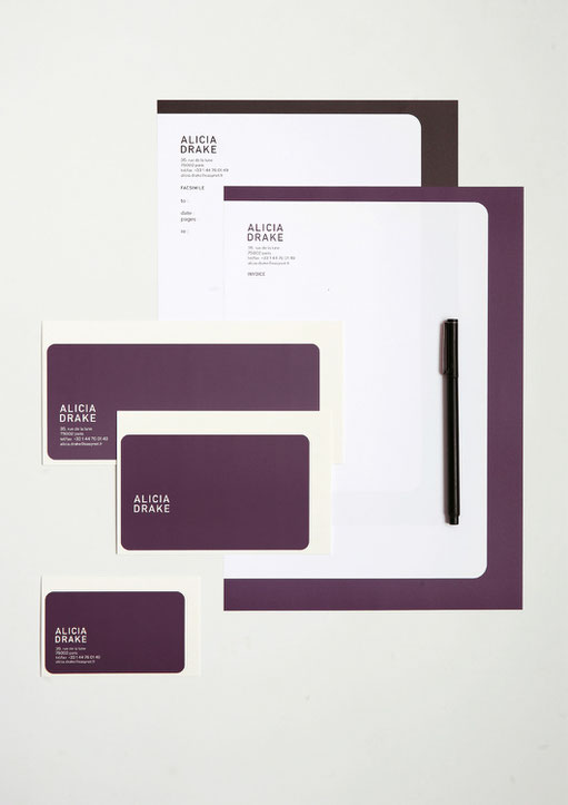 art direction, graphic design, aude buttazzoni, stationery, alicia drake