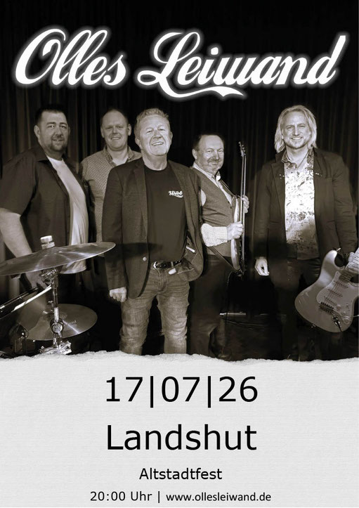 Austropop Live Coverband Olles Leiwand beim Altstadtfest Landshut