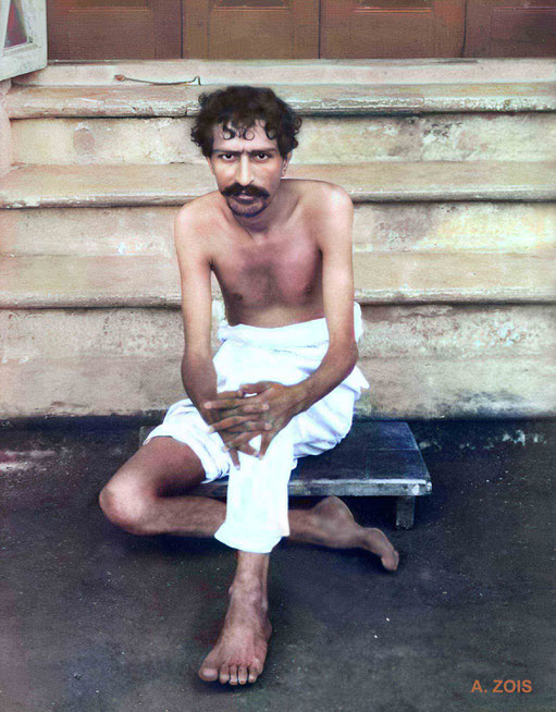 1922 : Meher Baba in Bombay. Image rendered by Anthony Zois.
