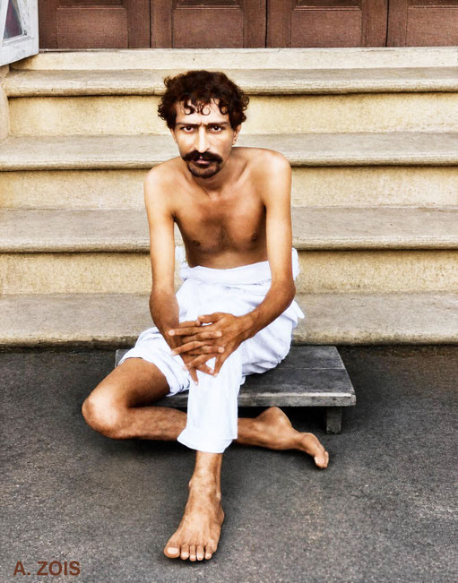 1922 : Meher Baba in Bombay. Image rendered by Anthony Zois. BP