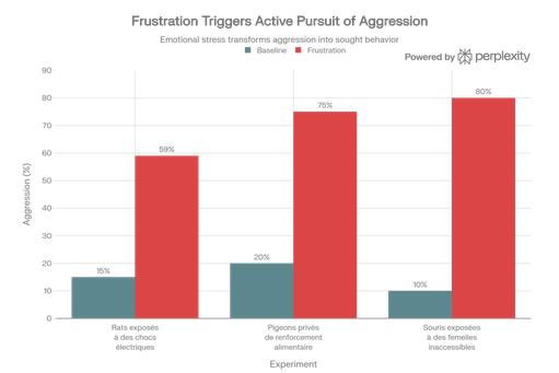 Frustration émotionnelle : impact sur l'activation des comportements agressifs 