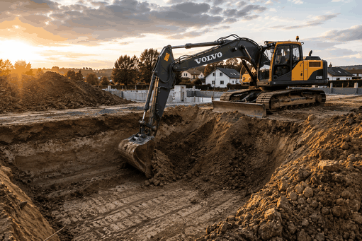 Volvo Bagger Aushub 