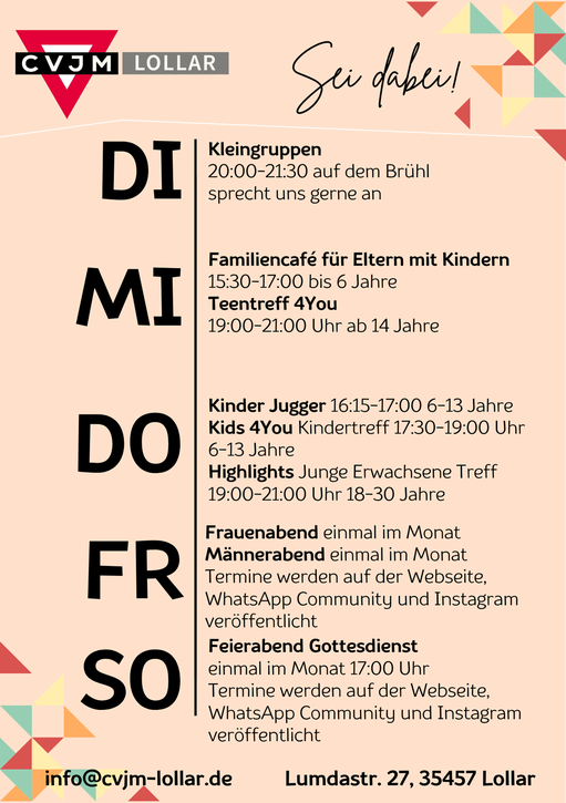 Wochenplan 