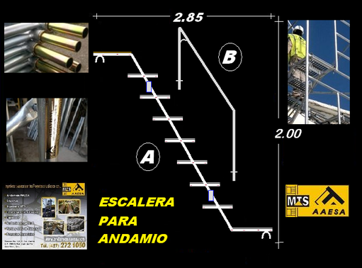 ESCALERA PARA ANDAMIO