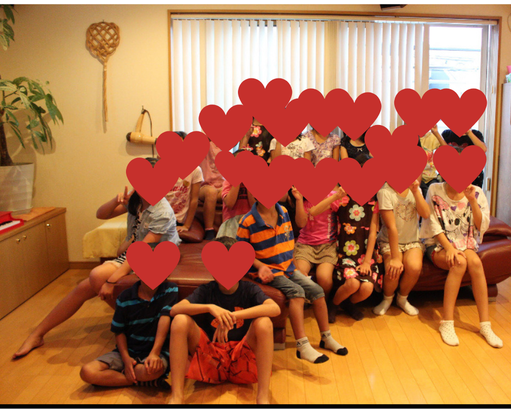 永井ピアノ教室のお楽しみ会に参加した生徒さんの集合写真
