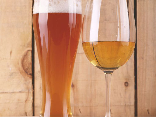 Bier en wijn combi pale ale en pinot noir