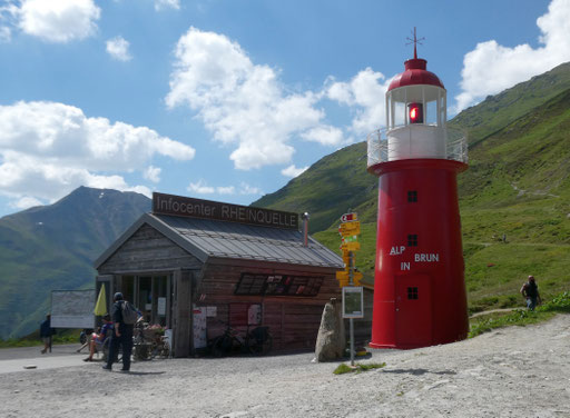 der heutige Turm auf dem Oberalppass