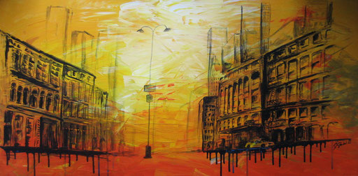 IN THE STREETS OF NEW YORK (50 x 100 cm)