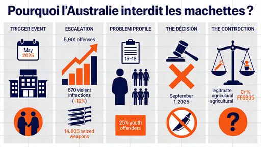 Pourquoi l'Australie interdit elle les machettes à Victoria