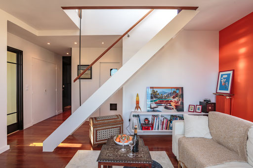 Duplex, Décoratrice 92, décoratrice d'intérieur, Décoration d'intérieur Boulogne-Billancourt, conseil déco, projet déco, décoration, décoratrice d'intérieur, choix des peintures, shopping list, aménagement, optimisation de l'espace, décoration 