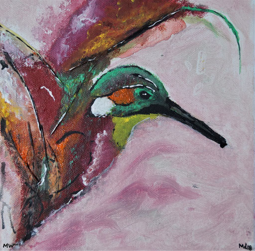 Acrylbild - Kolibri
