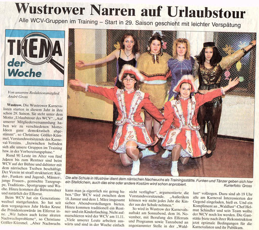 Strelitzer Zeitung 09.11.2002