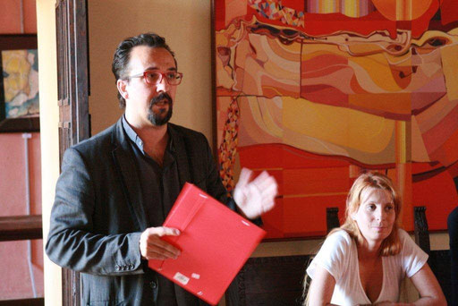 Virgilio Patarini e Valentina Carrera a Palazzo della Racchetta, Ferrara, nel 2012