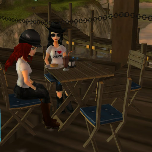 Ich und Ivy ( Vanessa? :D) am chillen im Cafe ;)
