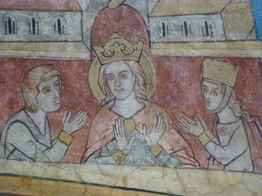 Katharina von Alexandrien sankt Maria in Lyskirchen Fresken Romanik Benjamin Marx