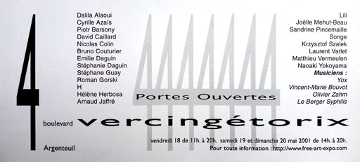 2001 - Portes ouvertes - Ateliers du 4, Argenteuil - Roman Gorski