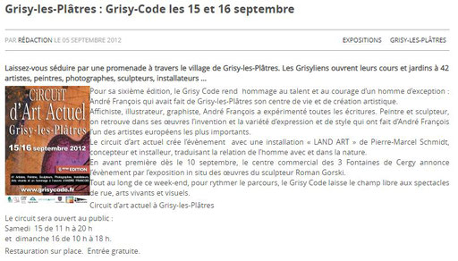 2012 - "Grisy code", Centre commercial Cergy 3 fontaines - Roman Gorski