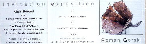 1999 - Association "A propos d'art" Argenteuil - Roman Gorski