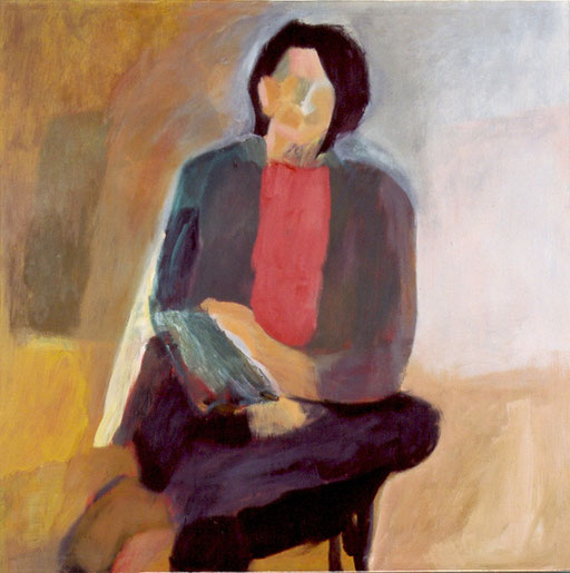 Eva Hradil, "Emi Rendl Denk" 2003, Öl und Eitempera auf LW, 130 x 130 cm, Ankauf Land NÖ